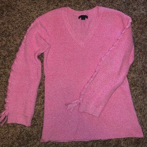 American Eagle Tie Sleeve Sweater
